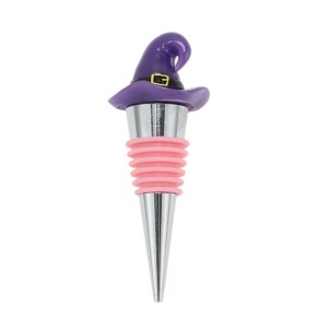 Unique Bargains Halloween Wizard Hat Silicone Stopper Aluminum Alloy TPE Resin 3.78"x1.30"x1.30" 1 Pc - 1 of 3