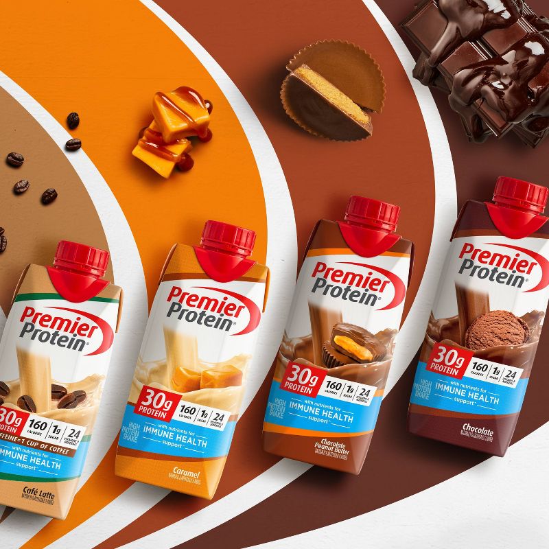 Premier Protein Nutritional Shake - Chocolate Peanut Butter - 11 fl oz/4pk, 6 of 10