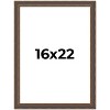 PosterPalooza | Elegant Brown Picture Frame - UV Acrylic, Foam Board Backing, Hanging Hardware - 2 of 4