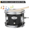 3-Piece Drum Set, 14 Inch Beginners Drums Kit with with Adjustable Throne Stool, Pedal & 2 Pairs of Drumsticks, Junior Drums Set Musical Instruments - 4 of 4