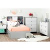 Cookie 1-Drawer Kids' Nightstand Soft Gray and Pure White - South Shore: Modern Toddler Nightstand Table - 2 of 4