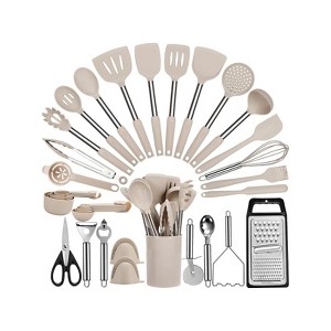 Hush Sun 35-Pc Large Cooking Utensils With Holder - 1 of 4