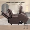 Power Lift Faux PU Recliner Chair - Heat and Massage, Adjustable Back & Legs, Heavy Duty Lift Sofa for Seniors, for Elderly and Mobility Impaired - 3 of 4