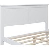 Streamdale Modern White Solid Wood Full Platform Bed - 3 of 4