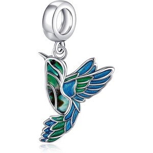 Sterling Silver Hummingbird Dragonfly Ladybug Charm Set, Dainty Jewelry Gift for Women for Bracelets and Necklaces - 1 of 4