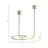 Decorative Taper Candle Holders for Living Home Decor - Swirl Candle Holder Centerpieces for Table, Office or Mantel - 4 of 4