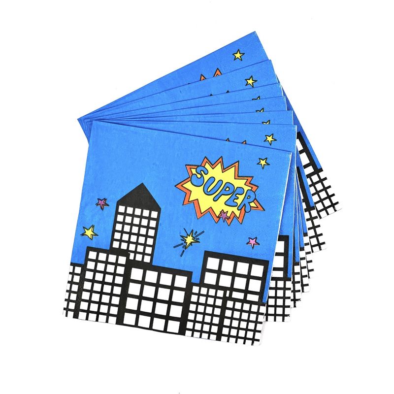 Anna + Pookie Red Super Hero Disposable Paper Party Napkins 20 Ct., 2 of 4