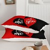 Acoinel You & Me Romance Comforter Set with 1 Quilt 2 Pillowcases, for Valentine's Day Wedding Gifts,Queen - 4 of 4