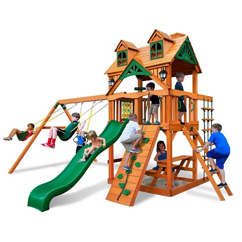 Gorilla Playsets Malibu Swing Set With Amber