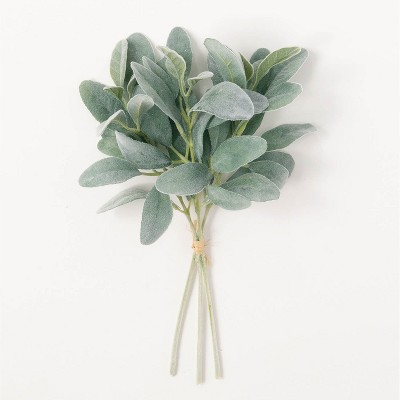 Sullivans Artificial Lambs Ear Bundle Plant 14" Green