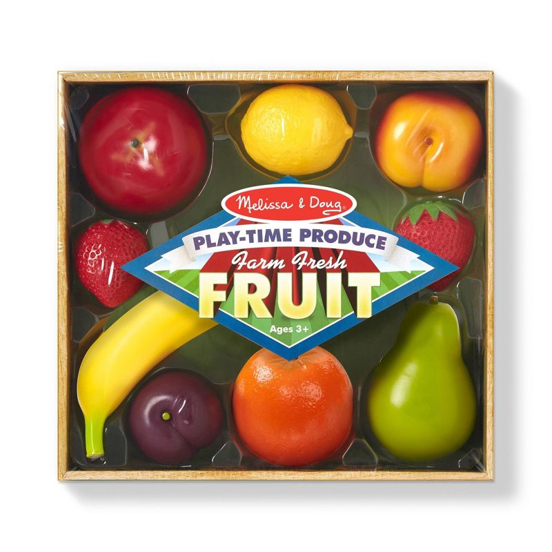 Melissa &#38; Doug Playtime Produce Fruits Play Food Set With Crate (9pc), 4 of 8
