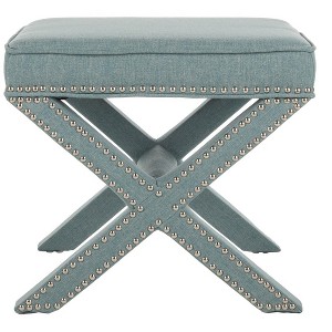 Palmer Ottoman with Nail Heads  - Safavieh - 1 of 4
