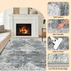 Machine Washable Area Rug for Bedroom Foldable Ultra Thin Low Pile Carpet Non Slip Indoor Floor Cover - 4 of 4