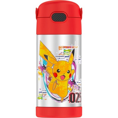 Thermos Pokémon 12oz FUNtainer Water Bottle with Bail Handle - Red