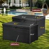 XINGHANZHENXUAN 200 Gallon Wicker Deck Box with Wheels, All-Weather Outdoor Storage Box for Patio Furniture, Pool Storage and Garden Tools - 4 of 4