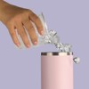 29oz/880ml stainless steel car insulated water bottle, double drinking mouth coffee cup, handle for easy carrying - 4 of 4