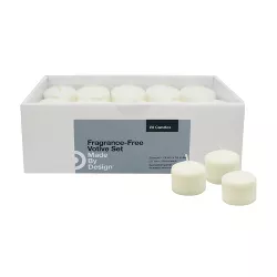 1.25" 20pk Unscented Votive Candle Set - Made By Design™