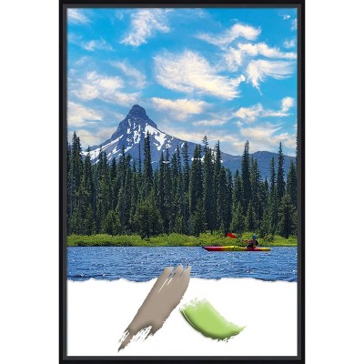 Lucie Black Wood 42" x 30" Wall Picture Frame