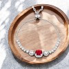 Slickblue 5.95ct CZ Bolo Tennis Bracelet for Women, Adjustable 8.5", Silvertone Plating, 7 Color Options - 2 of 2