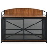 YOOCOZZ 42.8" Dog Crate Furniture for Large Medium Dog, Farmhouse Wooden Dog Kennel Indoor End Table, Decorative Pet House-Brown - 2 of 4