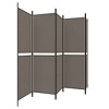 vidaXL 5-Panel Room Divider with Fabric Surface - Modern Decorative Screen in Anthracite - 4 of 4