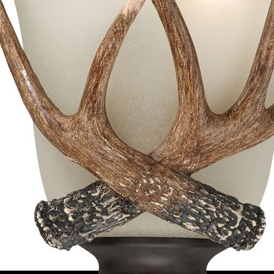 Rustic Black Walnut Dimmable Wall Sconce with Creme Cognac Glass