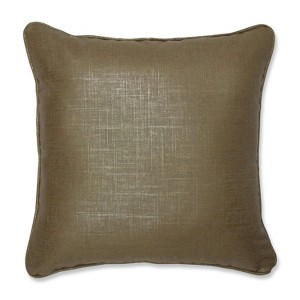 Alchemy Linen Copper Mini Square Throw Pillow Copper - Pillow Perfect, Brown