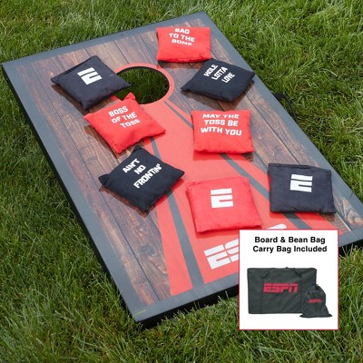 ESPN Cornhole Board Set, 2’x3’ Wood Cornhole Boards Includes Cornhole Bags and Travel Case – (ES-CH225.EXv24)