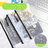 Fmeida 24 Pack Mesh Zipper Pouch Bags Small, Zipper Pencil Pouches, 9.2 x 4.7 in Clear Pencil Pouch Bulk, Pencil Bags with Zipper - 4 of 4