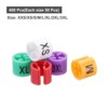 Unique Bargains Color Coding Plastic Reusable Round Shape Clothes Hanger Marker Size Tag 400 Pcs - 3 of 4