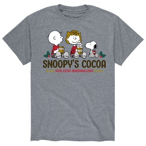 Men's - Peanuts - Snoopy Winter Fun Short Sleeve Graphic T-Shirt - 1 of 4