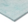 Teal Blue Aqua And Gray Ombre Washable Indoor Outdoor Area Rug - 4 of 4