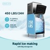 Simzlife 400Lbs/24H Commercial Ice Maker Machine, Stainless Steel Clear Ice Cube Maker with 250 lb. Storage Capacity - 2 of 4