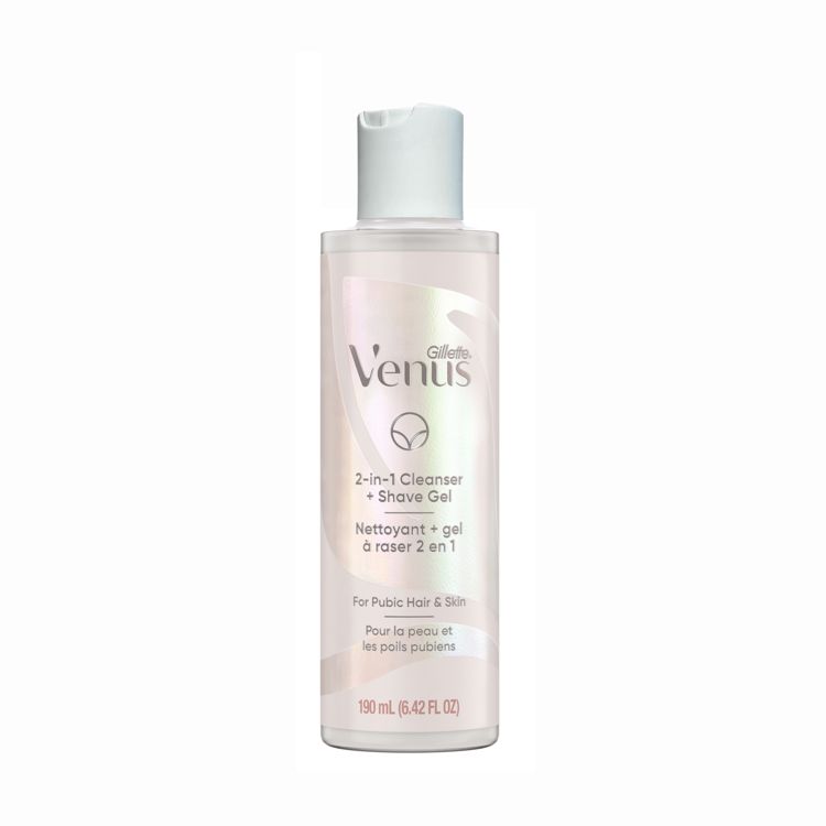 Venus for Pubic Hair and Skin Women's 2-in-1 Cleanser + Shave Gel - Unscented - 6.42oz, 1 of 8