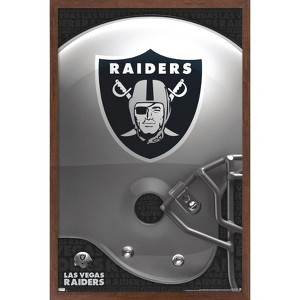 Trends International NFL Las Vegas Raiders – Logo 20 Framed Wall Poster Prints - 1 of 4