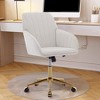 NicBex Swivel Office Chair with Wheels, Ergonomic Adjustable Vanity Chair with Backrest & Armrest, Comfy Desk Chairs for Adults, Office - 2 of 4