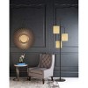 Cal Lighting 60W X 3 Kirkwall Metallantern Floor Lamp With Fabric Shade - 2 of 2