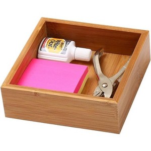 YBM HOME Bamboo Drawer Organizer Storage Box for Kitchen Drawer, Junk Drawer, Office, Bedroom, Children Room, Craft, Sewing, and Bathroom, Pack of 12 - 1 of 4