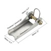 Unique Bargains Towing Receiver Hitch for Clevis Trailer Replacement Hooks Latch Silver Tone 2 Pcs - 2 of 4