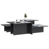 vidaXL Coffee Tables 2 pcs High Gloss Gray Engineered Wood - 3 of 4