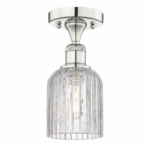 Bridal Veil - 1 Light Semi-Flush Mount In Art Deco Style-9.13 Inches Tall and 5 Inches Wide - 1 of 1