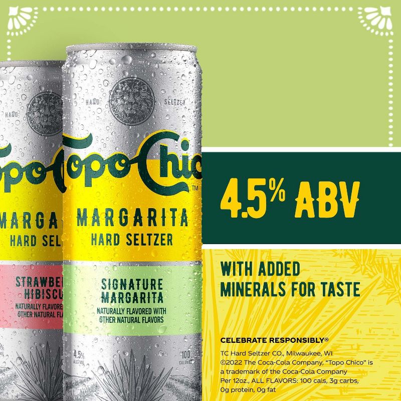 Topo Chico Margarita Seltzer Cans - 12pk/12 fl oz Cans, 2 of 9