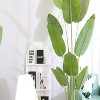 5FT Artificial Bird of Paradise Tree with PEVA Leaves and Sturdy Cement-Filled Pot, Large Faux Tropical Plant for Home, Office, Porch & Garden Decor - 4 of 4