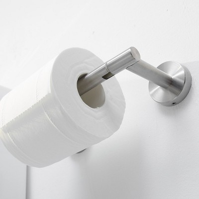 Brushed Nickel Wall Mounted Pivoting Toilet Paper Holder