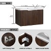 Vynxaria Bathroom Cabinet With Sink,Soft Close Doors,Float Mounting Design,30 Inch For Small Bathroom - 3 of 4