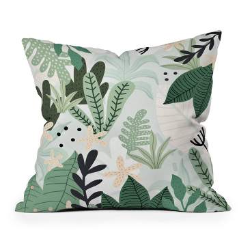 Gale Switzer Into The Jungle Square Throw Pillow Green - Deny Designs ...