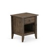 East West Furniture,Modern Nightstand Bedroom with 1 Wooden Drawer, Stable and Sturdy Constructed - 2 of 4