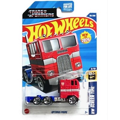Hot Wheels Optimus Prime Transformers Hw Screen Time 2025