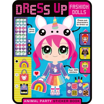 Dress Up Fashion Dolls Animal Party - by  Sophie Collingwood (Paperback)