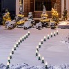 Joyfy C9 30.75FT Christmas Pathway Lights, 24 Bulbs Christmas Decorations Outdoor Lights for Holiday Xmas Outside Yard Garden Walkway Decor - 2 of 4